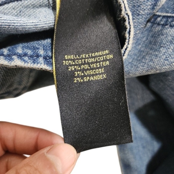 House of Harlow 1960 Women 26 Blue Wide Leg High Rise Denim Jeans Hippie Retro - Picture 13 of 14